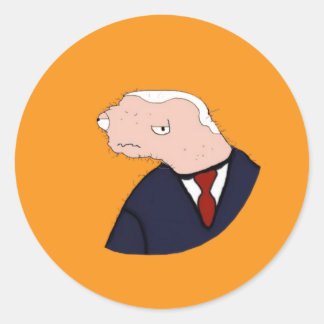 Sticker Rond Jeo Boden Ultimate Meme (Orange)