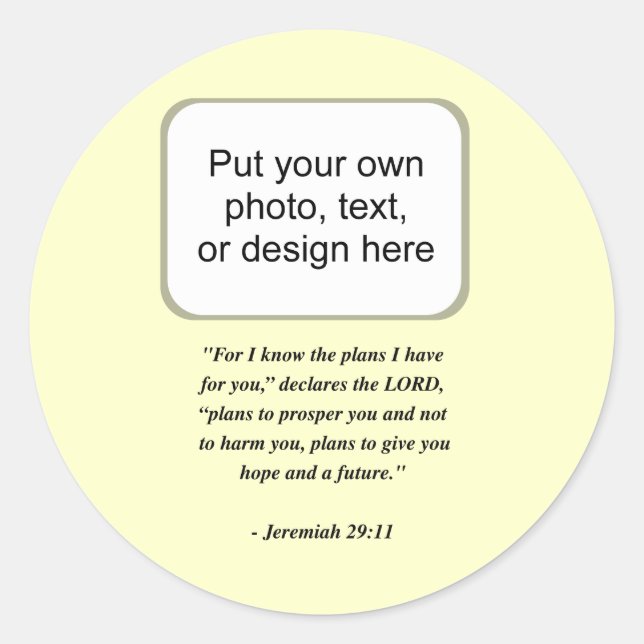 STICKER ROND JEREMIAH 29:11 (Devant)