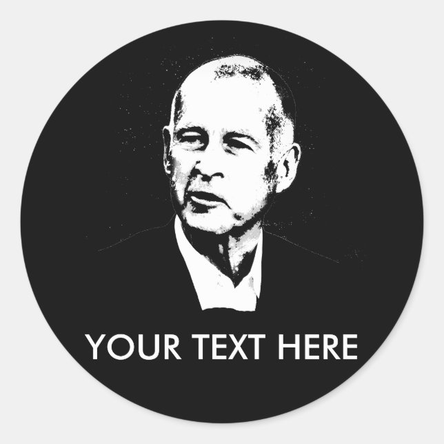 Sticker Rond Jerry Brown 2010 (Devant)