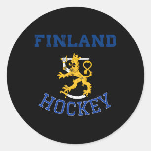 Sticker Rond Jersey de hockey finlandais