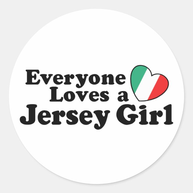 Sticker Rond Jersey Girl (Devant)