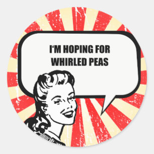STICKER ROND J'ESPÈRE DES POIS WHIRLED