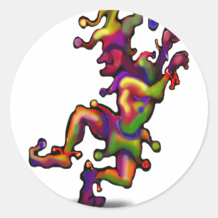 Sticker Rond Jester