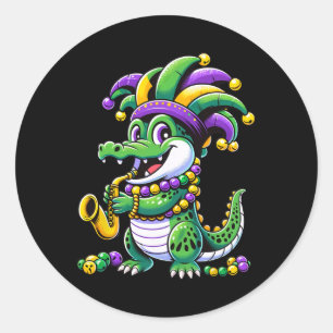 Sticker Rond Jester Casquette Carnival Para