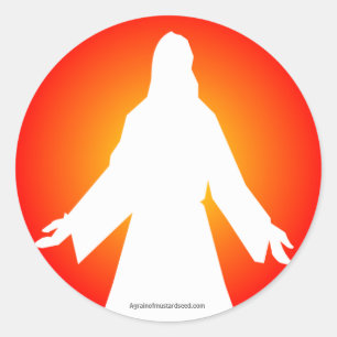 Sticker Rond Jésus