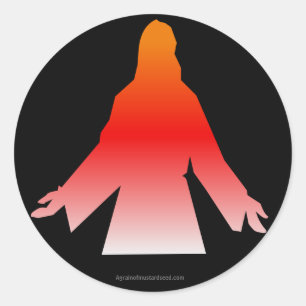 Sticker Rond Jésus