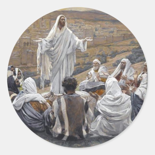 Sticker Rond Jésus (Devant)