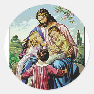 Sticker Rond Jésus