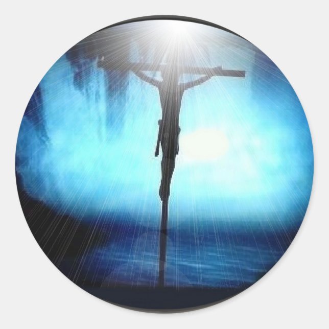 Sticker Rond Jésus (Devant)
