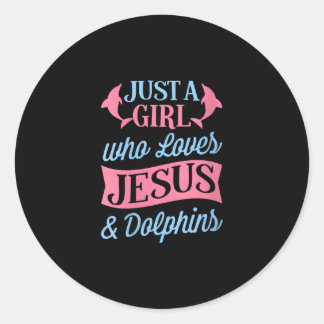 Sticker Rond Jésus amour | Juste une fille qui aime Jésus & Dau