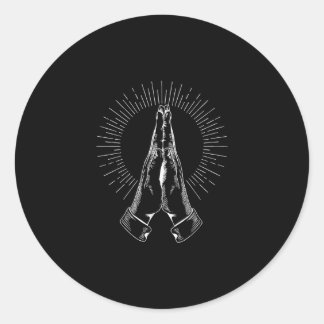 Sticker Rond Jésus amour | Priez Religion Foi Dieu Eglise Jésus