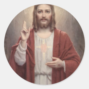 Sticker Rond Jésus Christ