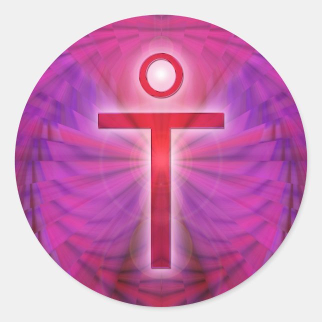 Sticker Rond Jésus Christ (Devant)