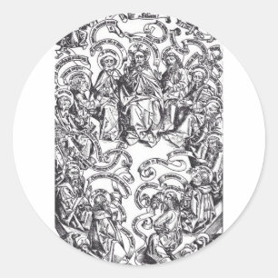 Sticker Rond Jésus-Christ et les 12 Apôtres