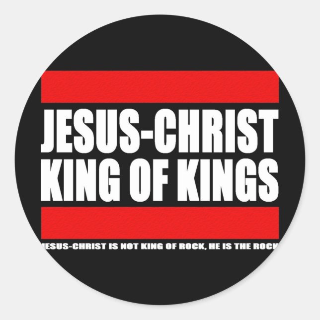 Sticker Rond Jesus-Christ - King of kings (Devant)