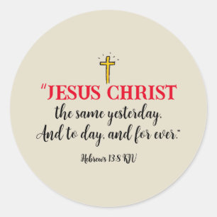 Sticker Rond Jésus-Christ le Même
