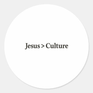 Sticker Rond Jésus > Culture Tee - Foi Audacieuse. Vérité simpl
