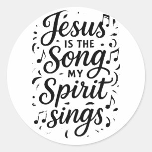 Sticker Rond Jésus est la Chanson 