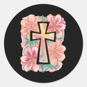 Sticker Rond Jésus Est La Lumière Religieuse Chrétienne