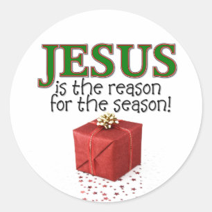 Sticker Rond Jésus est la raison de la saison