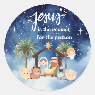 Sticker Rond Jésus est la raison pour laquelle l'autocollant de
