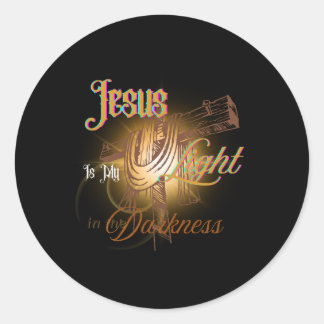 Sticker Rond Jésus est ma lumière – Halloween