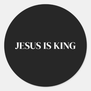 Sticker Rond Jésus est Roi