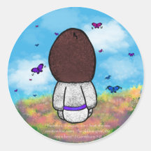 Jésus et les papillons avec l'Arrière - plan