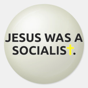 Sticker Rond Jésus Était Un Socialiste