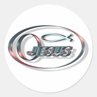 Sticker Rond Jesus ICHTUS