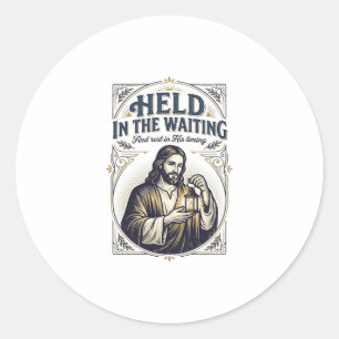 Sticker Rond Jésus Infécondité Essayer de Concevoir Encourageme