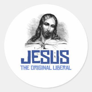 Sticker Rond Jésus - L'original libéral