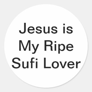 Sticker Rond Jesus Ripe Sufi Lover Jeff Hankamer Artjunkhaus