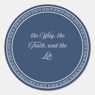 Sticker Rond Jésus - Sceau de chasse