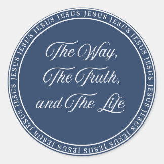 Sticker Rond Jésus - Sceau de rinçage