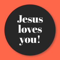Jésus t'aime ! | Style de type rétro-moderne