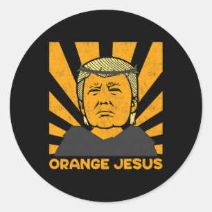 Sticker Rond Jésus Trump fait à nouveau de l'Amérique un grand