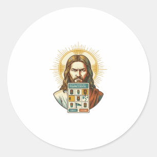 Sticker Rond Jésus Vérification de Captcha Endless Feux de Circ