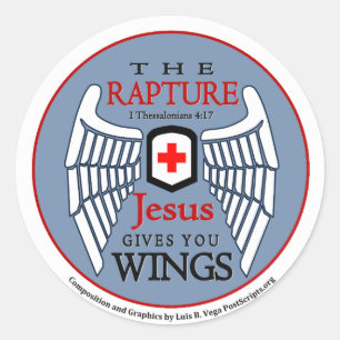 Sticker Rond Jésus vous donne des ailes - Rapidité