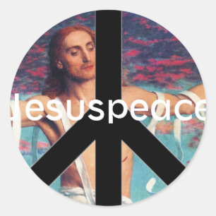 STICKER ROND JESUSPEACE