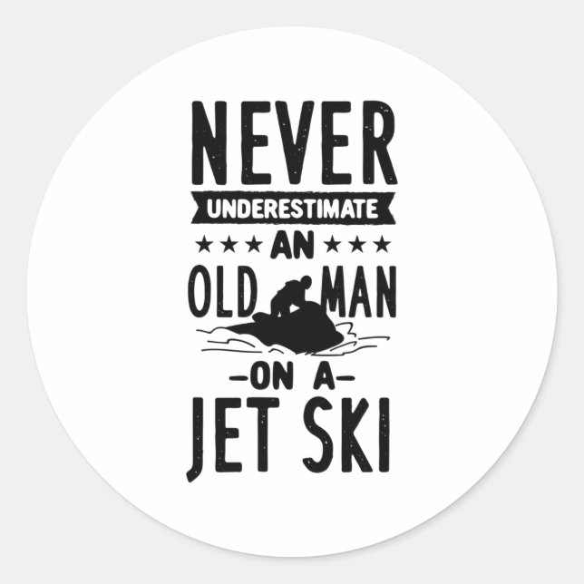 Sticker Rond Jet ski (Devant)