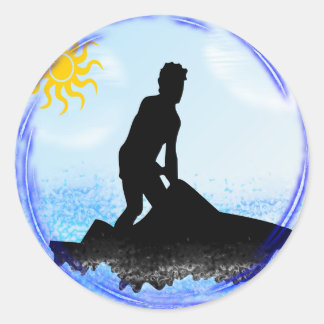 Sticker Rond Jet Ski Dreams