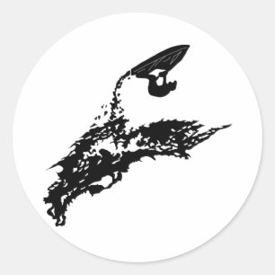 Sticker Rond Jet ski grand saut