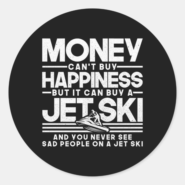 Sticker Rond Jet-Ski Hapess Sports nautiques (Devant)
