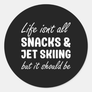 Sticker Rond Jet Ski Pour Femmes Ou Hommes Jet Ski Lover Pour J