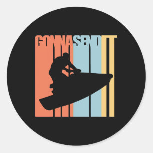 Sticker Rond Jet Ski T Shirt Jet Skier Tee Jet Ski Watersport