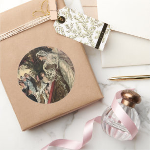 Sticker Rond Jeter le bouquet