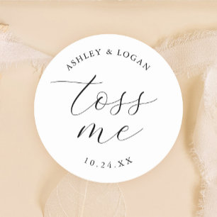 Sticker Rond Jetez-moi Petal Toss Confetti Favoriser