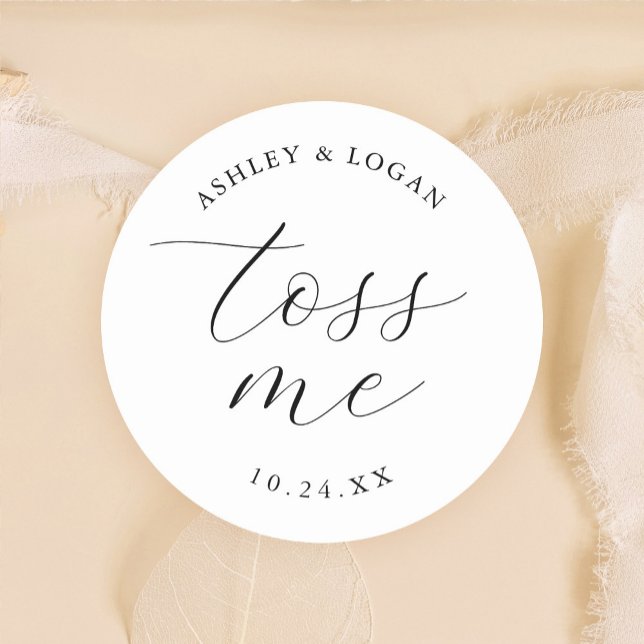 Sticker Rond Jetez-moi Petal Toss Confetti Favoriser (Créateur téléchargé)