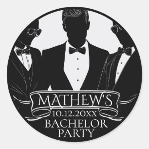 Sticker Rond Jeton de poker pour enterrement de vie de garçon